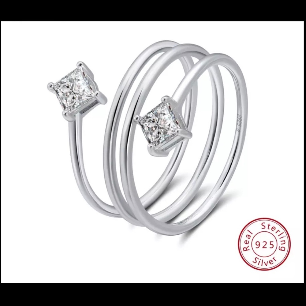 Sale! Sterling Silver Square Ring